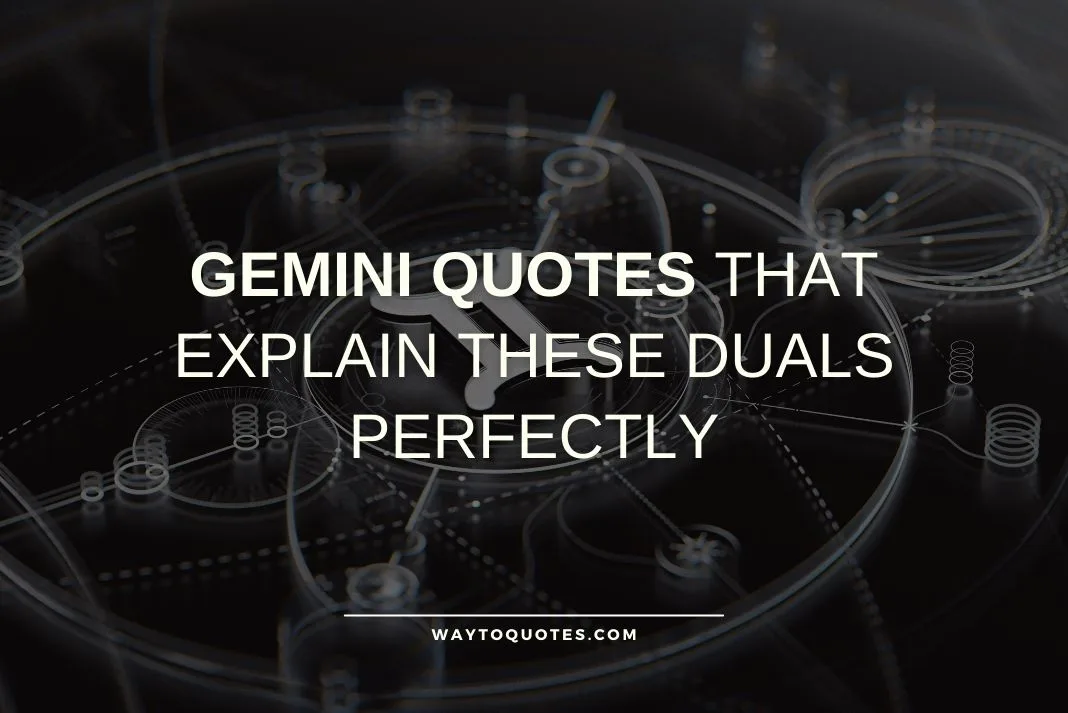 Gemini Quotes That Explain These Duals Perfectly