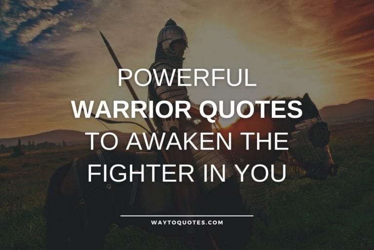 80 Powerful Warrior Quotes To Awaken The Fighter In You - WayToQuotes