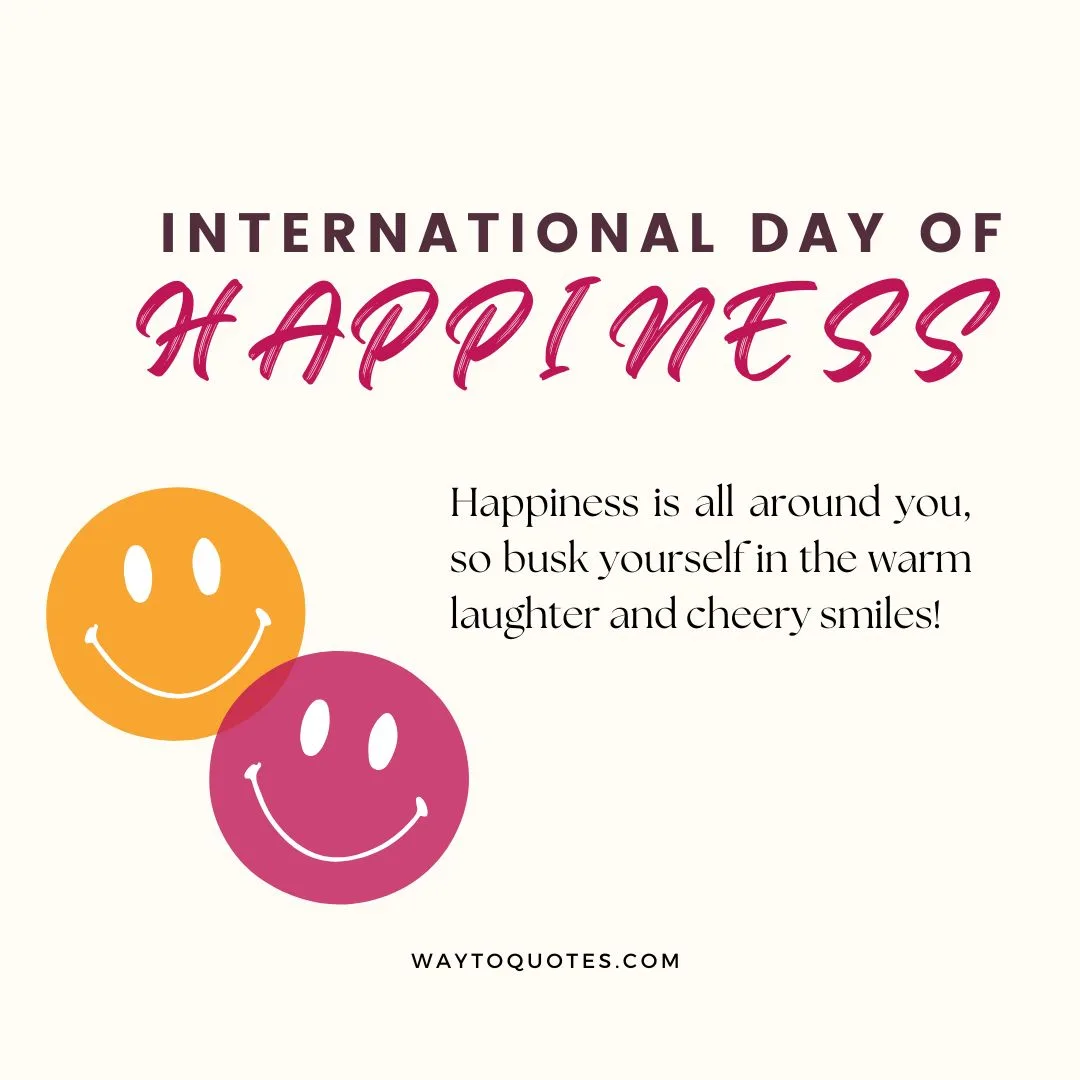 International day of happiness wishes